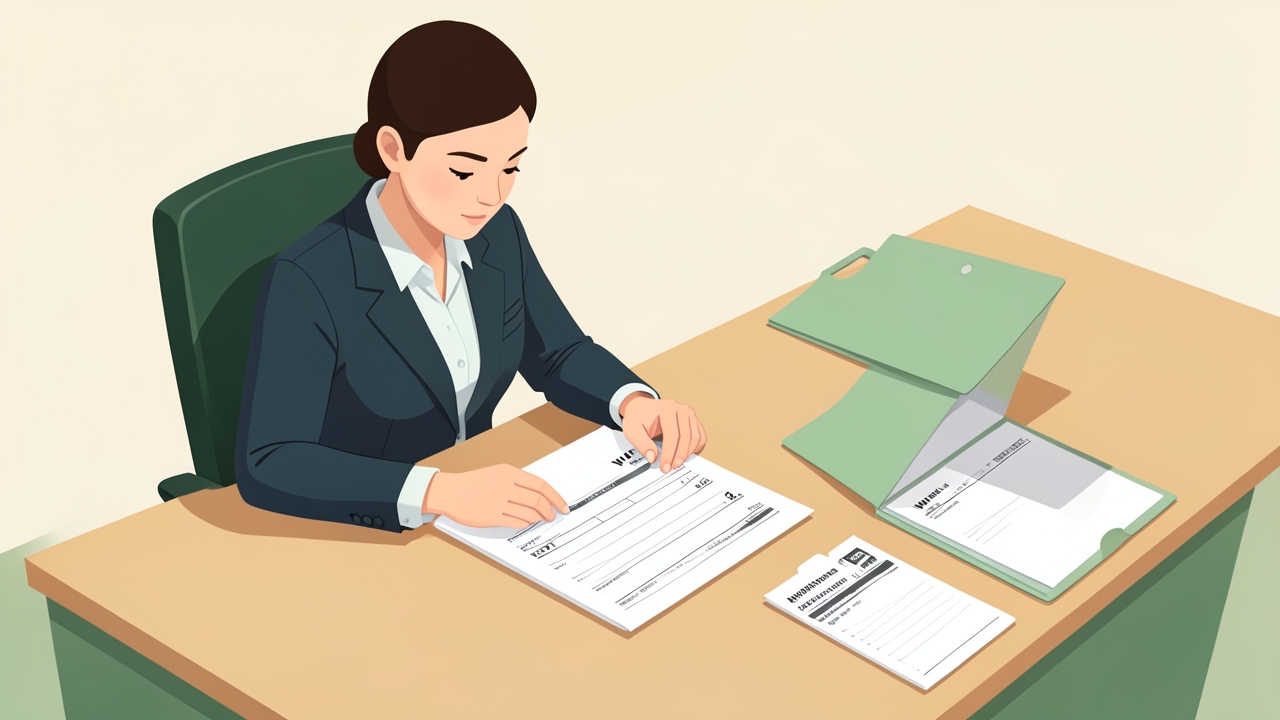 Payroll clerk reviewing a W-2 form with a missing TTOC code and correction paperwork